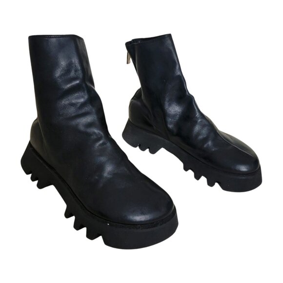 Guidi ZO08V Leather Ankle Boots in Black 38.5 - Picture 2 of 10